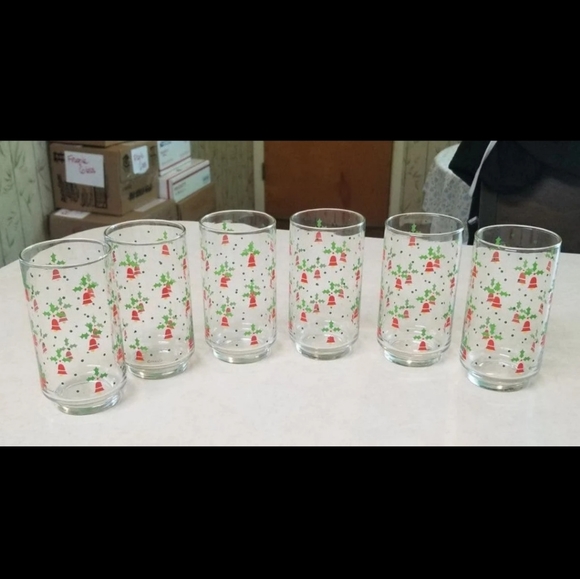 Franco c Other - Vtg 70's Set 6 Franco Christmas Bell 12oz Tumblers Excellent Preowned Condition